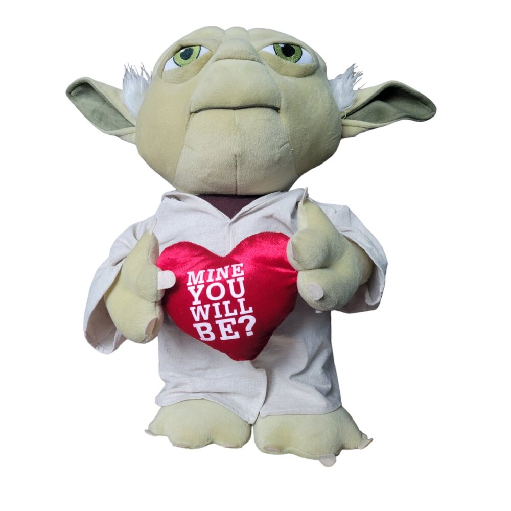 💚 Rare 20" Star Wars Yoda Valentine Plush 💚
